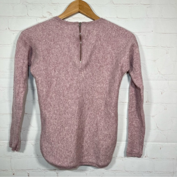 Max Studio Womens 2 Ply Cashmere Sweater Womens Size XS Purple Back Zip - Picture 8 of 8